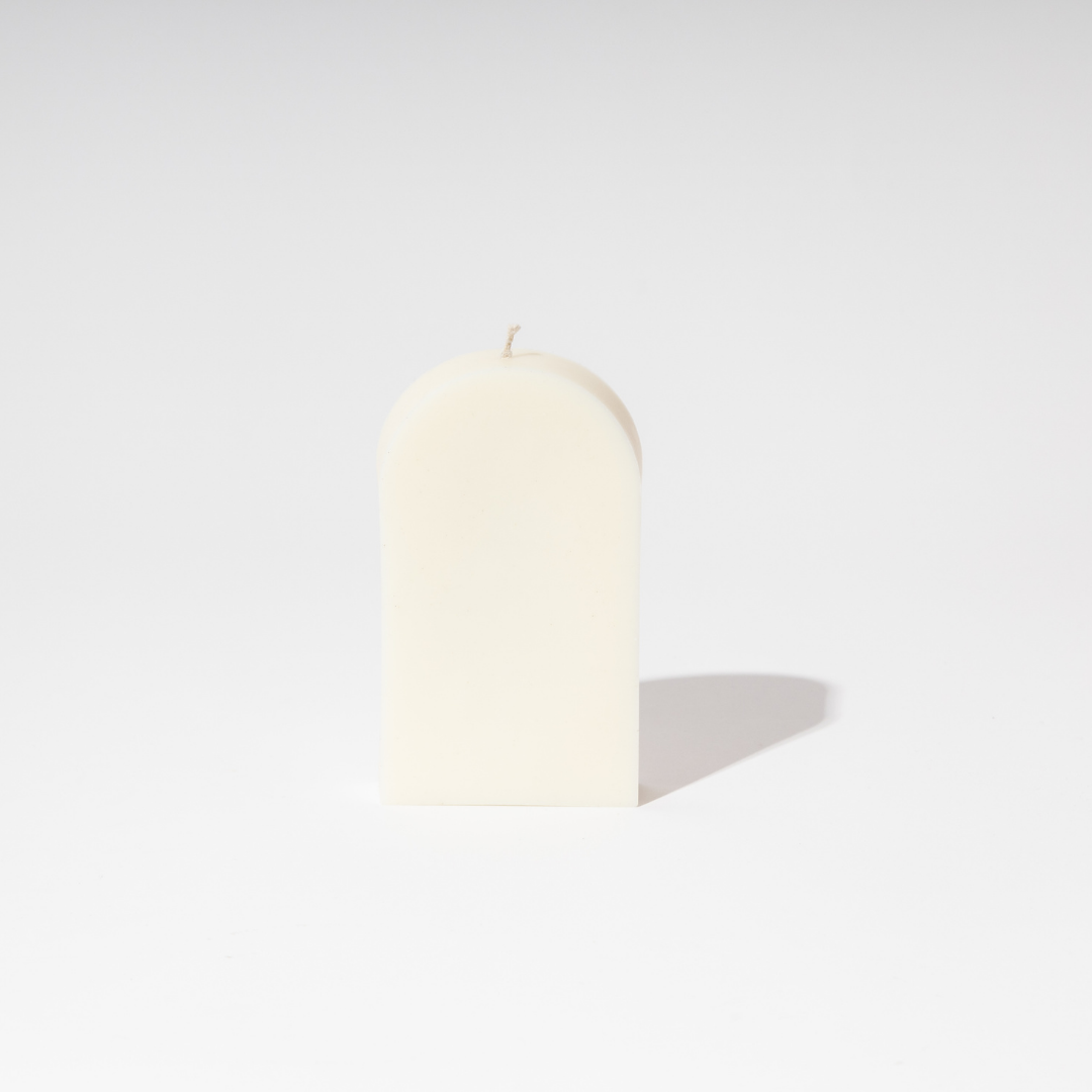 Arch Candle - Natural 13x7.5cm