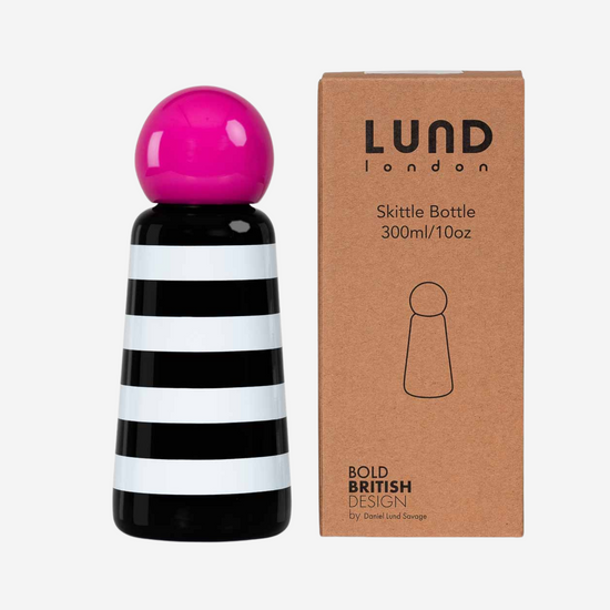 Load image into Gallery viewer, Skittle Bottle Mini - Stripes &amp;amp; Hot Pink